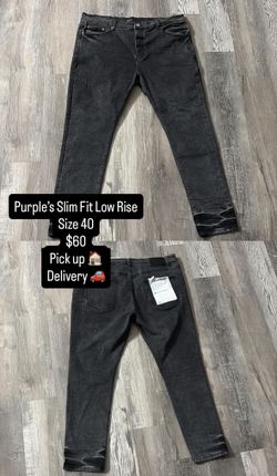 Purple Jeans Slim fit Low rise