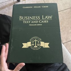 Business Law Book Hard Covered Book