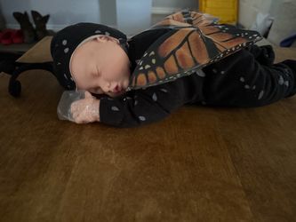 Reborn Baby Doll Monarch Butterfly Costume
