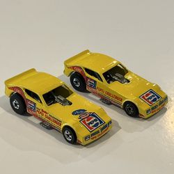 Vintage 1982 Hot Wheels Plymouth Arrow Pepsi Challenger Funny Cars Loose