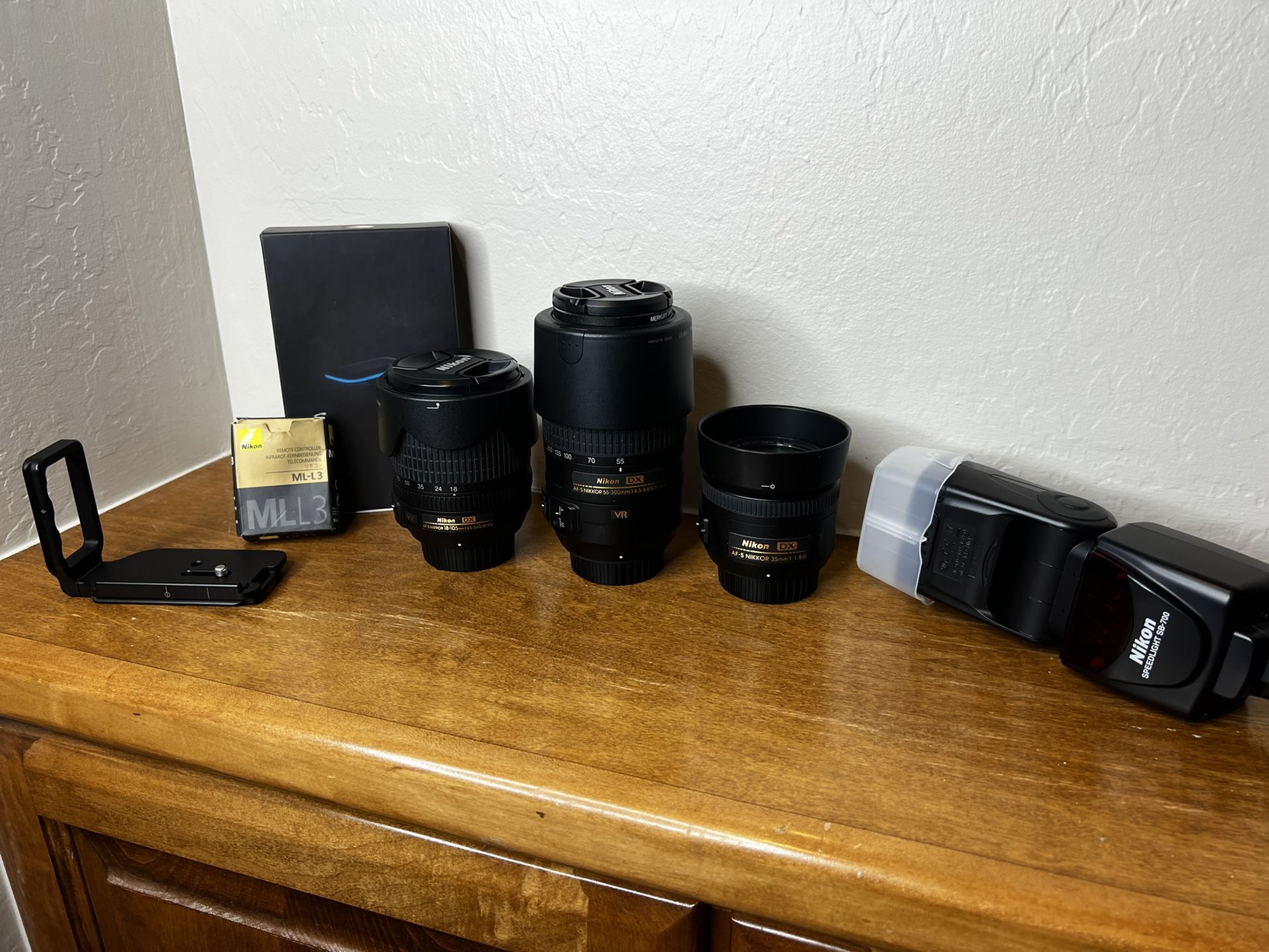 Nikon DX Lenses, Remote, L-bracket, Nikon WiFi Controller