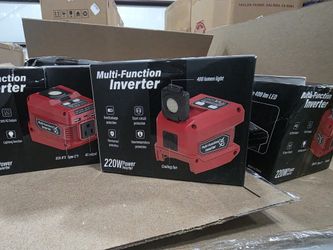 220W Multi-Function Power Inverter & 400lm LED Work Light