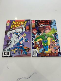 Justice League Europe Comic Book Pair Issues #35 & #38, DC