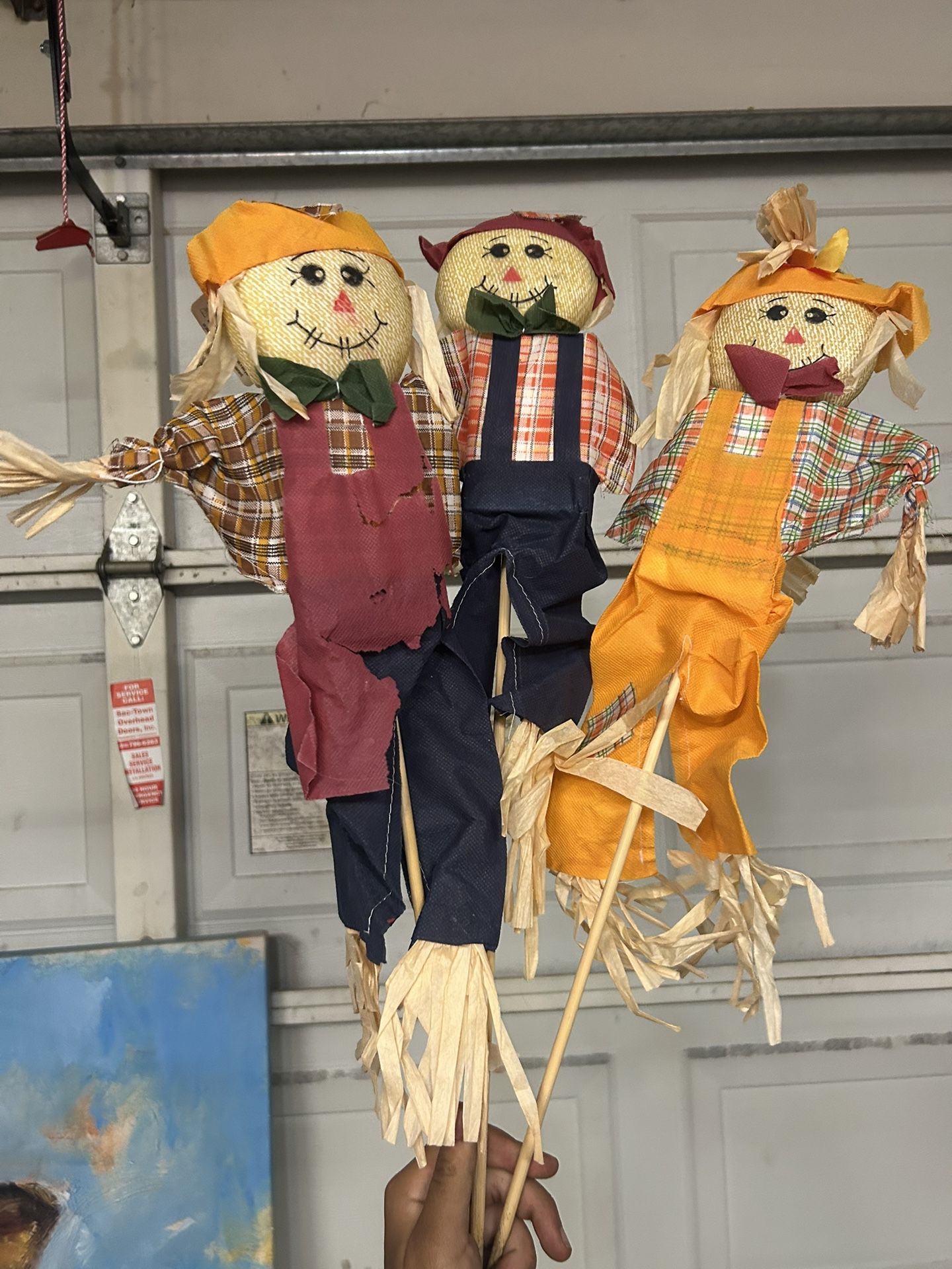 Thanksgiving/Fall/Autumn Yard Decorations- Small Scarecrows