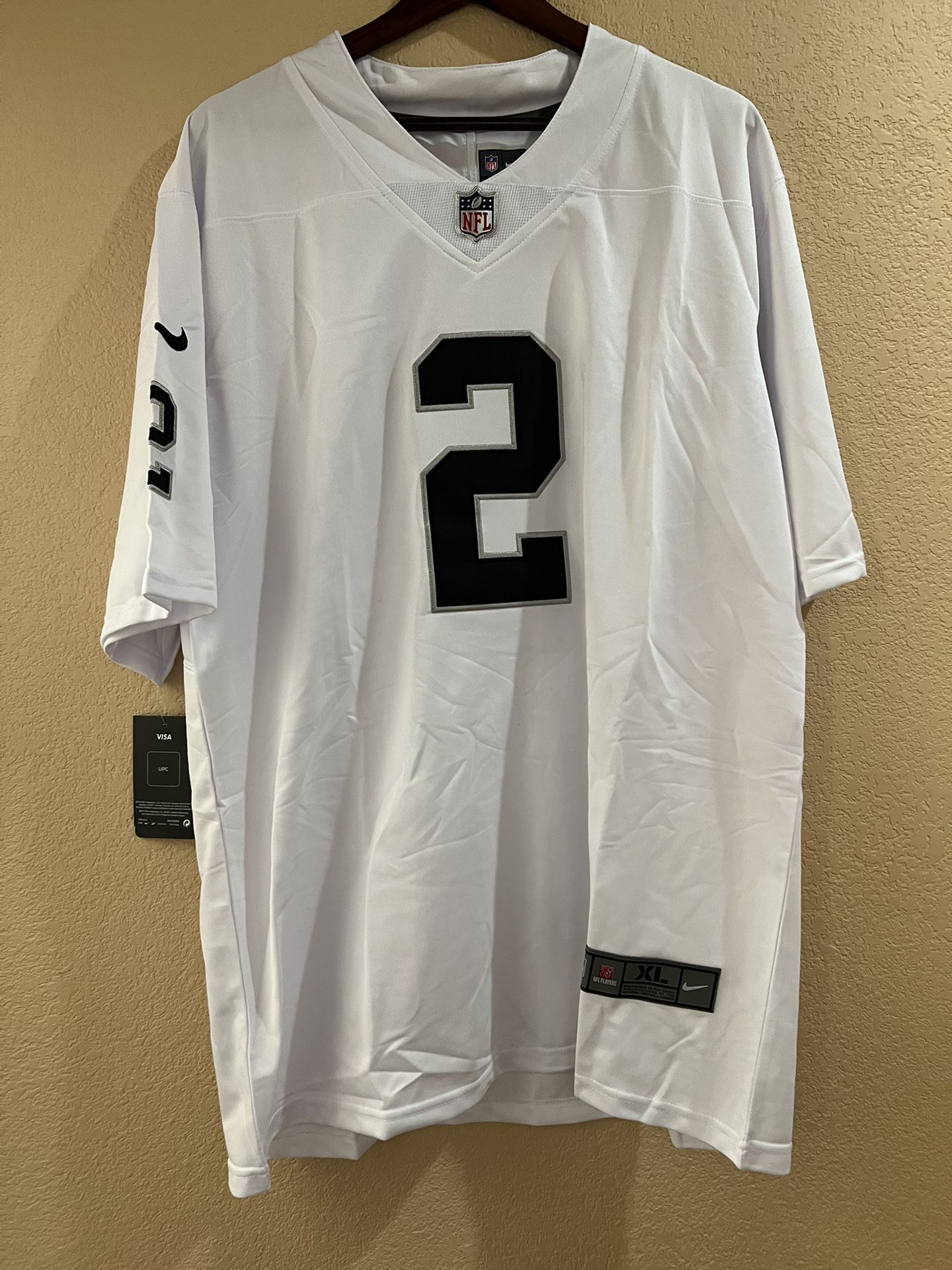 Las Vegas Raiders Ashton Jeanty Nike White New Jersey Size XL
