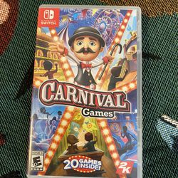 Carnival Games Nintendo Switch Game Cartridge With Game Case