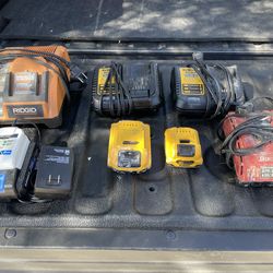 Power drill chargers and batteries