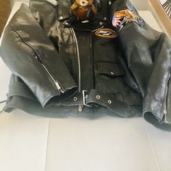 Leather  Jkt Xl