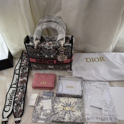 Christian Dior Luxury Bundle – Tote, Wallet, Strap & Accessories