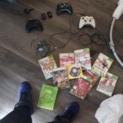 Xbox 360 ,3 Controllers , And Some Games