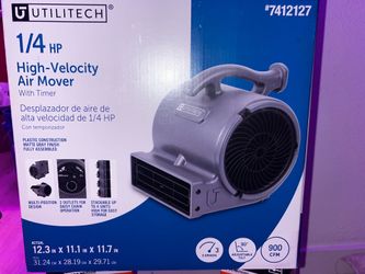 Utilitech 1/4 HP High-Velocity Air Mover with Timer