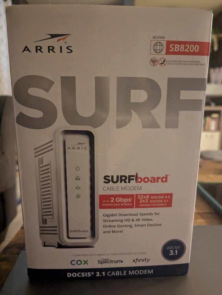 Arris Surfboard SB8200 DOCSIS 3.1 Cable Modem