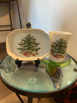 Christmas Cup And Dish