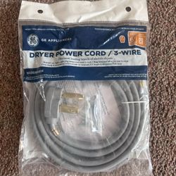 GE Dryer Power Cord 3-Wire
