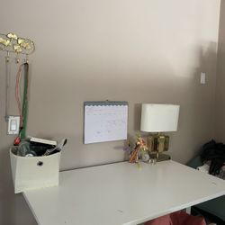 Adjustable White Desk