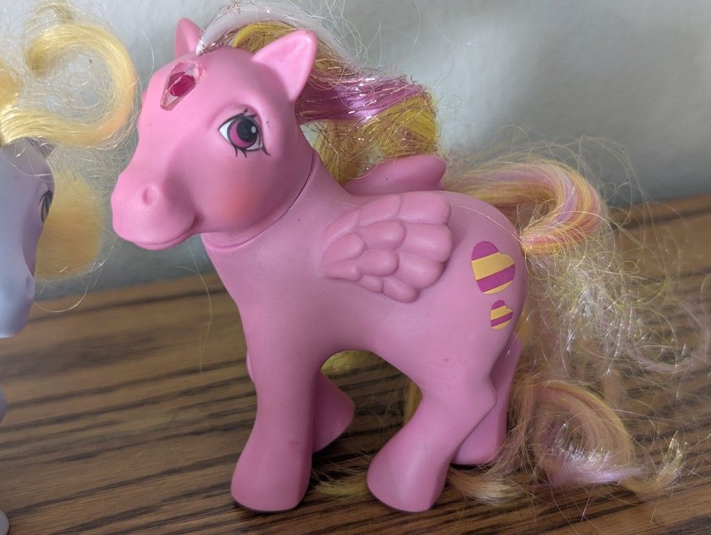 Glittering Gem Princess Brush n Grow Hasbro G1 Vintage My Little Pony