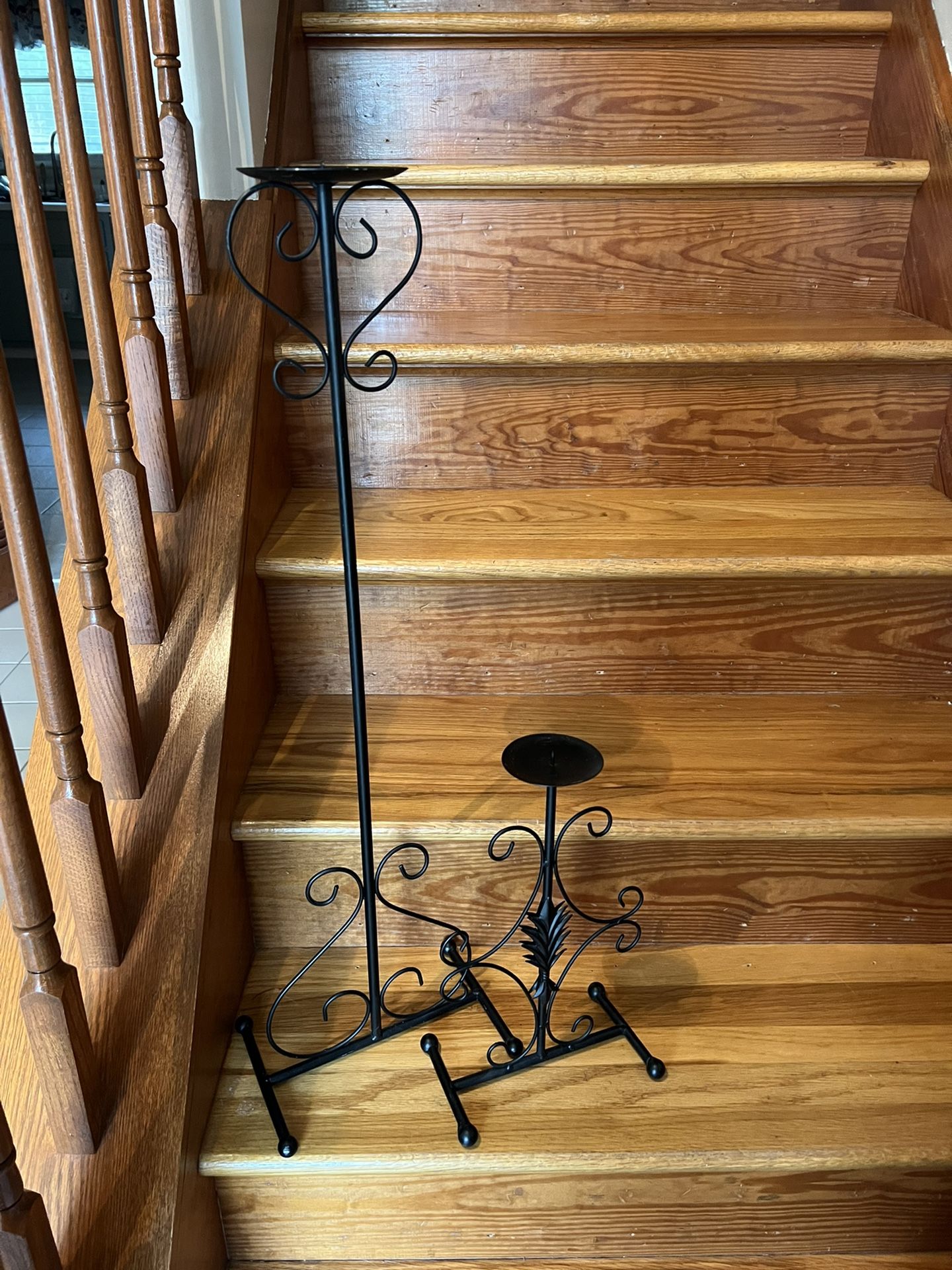 Black Metal Candle Holders