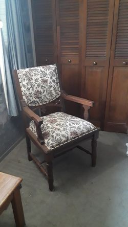 Antique Jacobean Accent Arm Chair