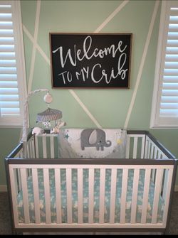 Welcome to my crib sign