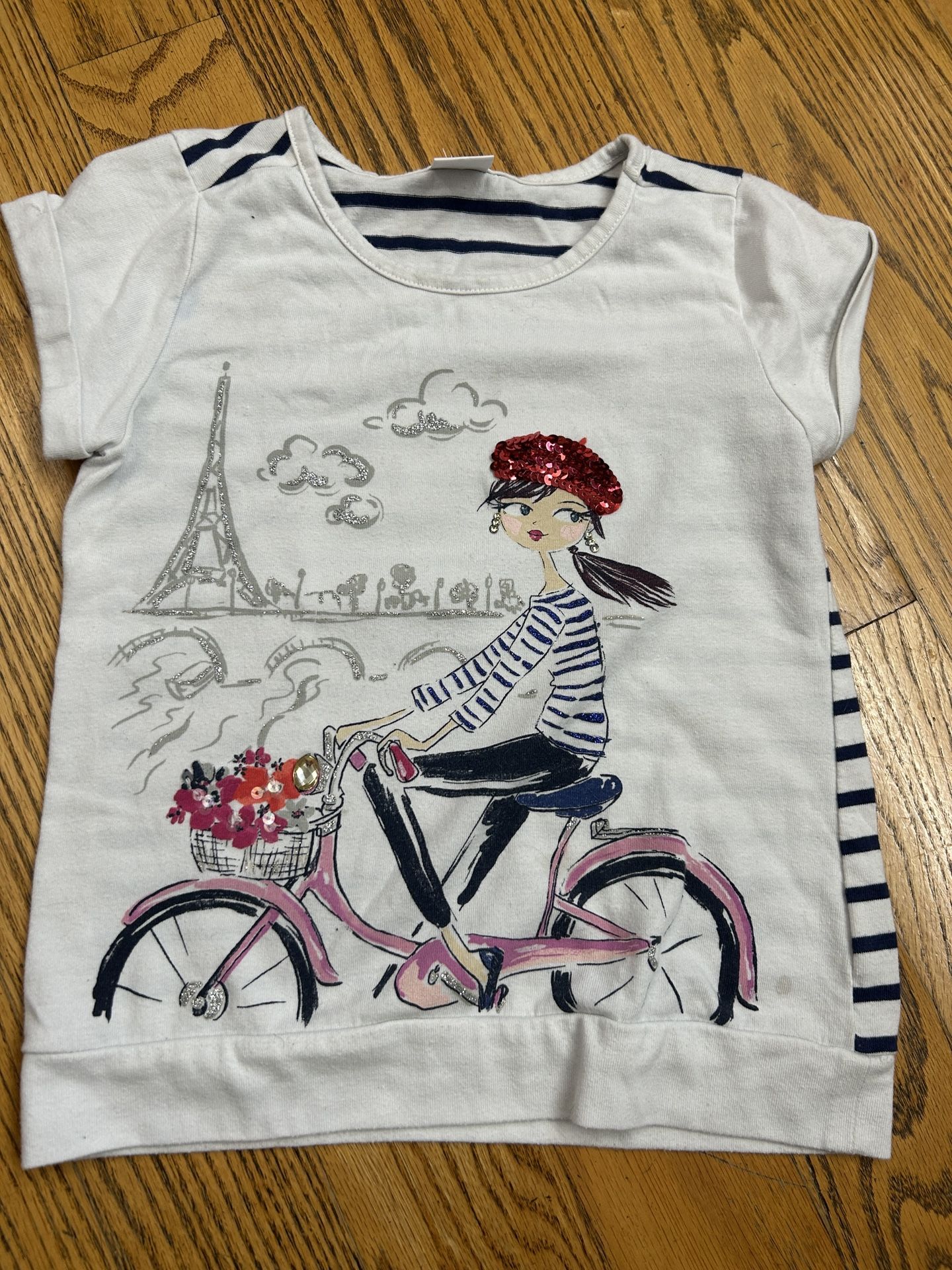 Girls Paris tshirt Size 7