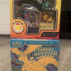 Ascended Heroes ETB + Pokemon TCG: Pokémon Day 2026 Collection Box - 30th Anniversary (BOTH SEALED)