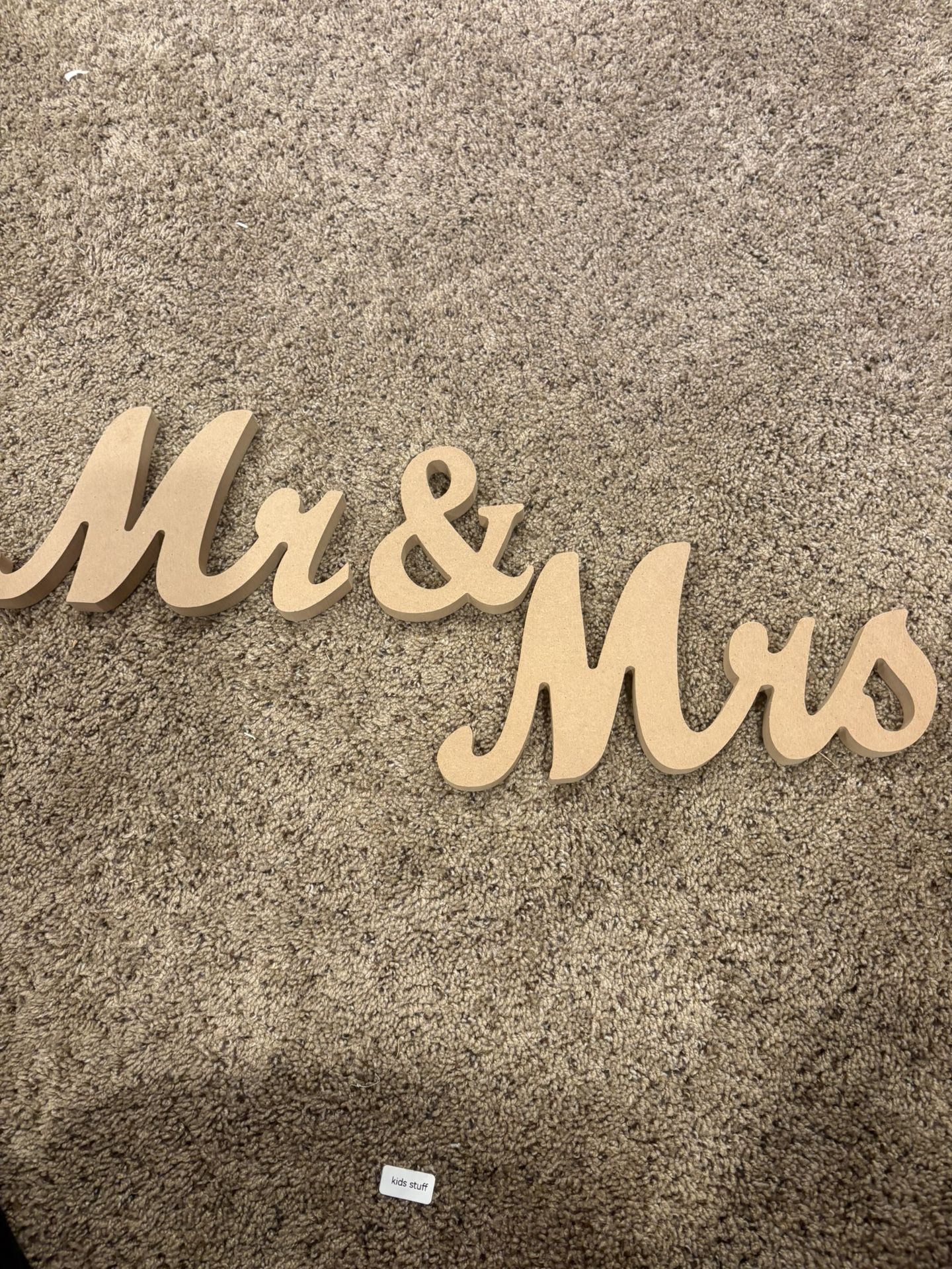 Mr & Mrs Standing Signs