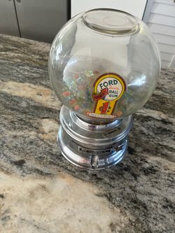 Vintage Ford Gumball Machine Working Condition