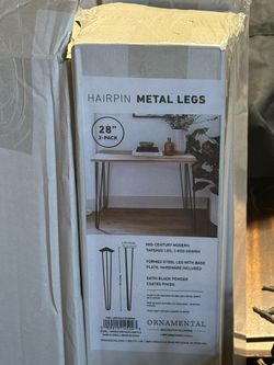 4, 28” Hairpin legs