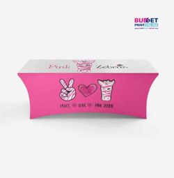 Pink Zebra Table Covee