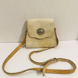 Vintage Cowhide Leather Western Cowboy Purse
