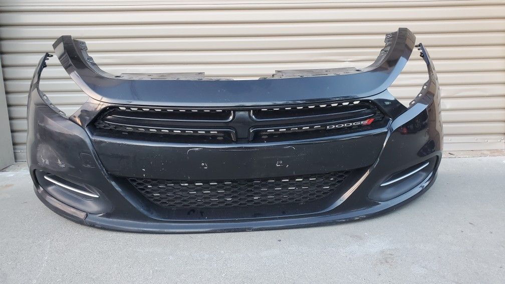 2016 2015 2014 2013 Dodge Dart Front Bumper Cover COMPLETE Black CHEAP ONLY $140
