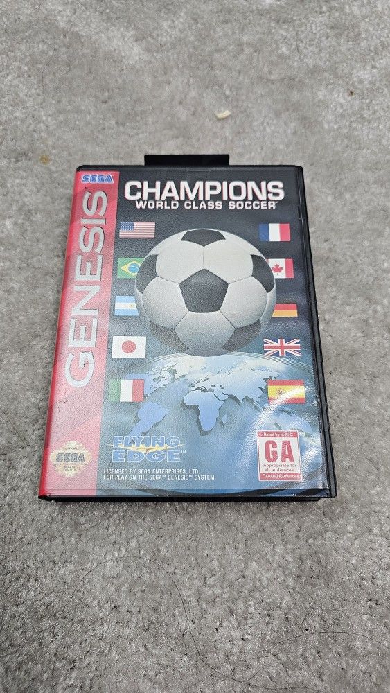Champions World Class Soccer Sega Genesis CIB