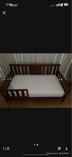 Toddler Bed With Comfortable Mattress $180