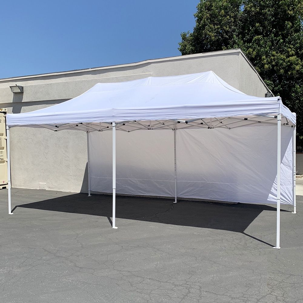 Brand New $205 Heavy Duty 10x20 ft Instant Popup Canopy Shades with (2) Sidewalls