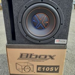 NEW! 10" Subwoofer And Box Combo