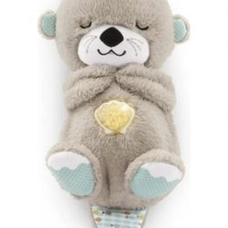 Baby Toys Soothed 'n Snuggle Otter Portable Plush Toy with Lights and Breathing Actions for Newborns