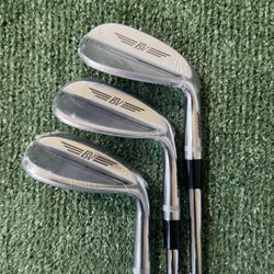 NEW Titleist Vokey SM10 Chrome 3 Wedge Set 52.08F, 56.10S, 60.04T BV Wedge Flex