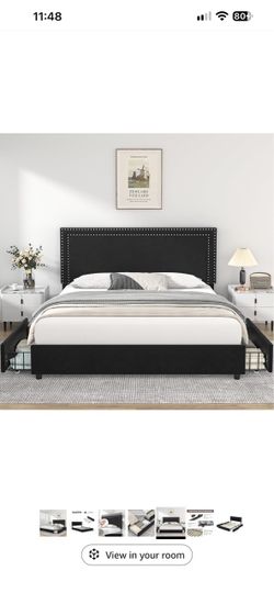 Queen bed frame