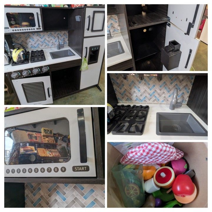 Melissa And Doug Play Kitchen With Dishes And Food 