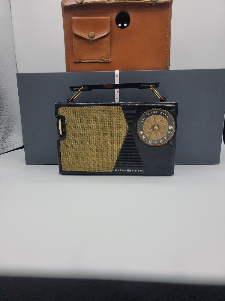 Vintage Radio With Leather Case