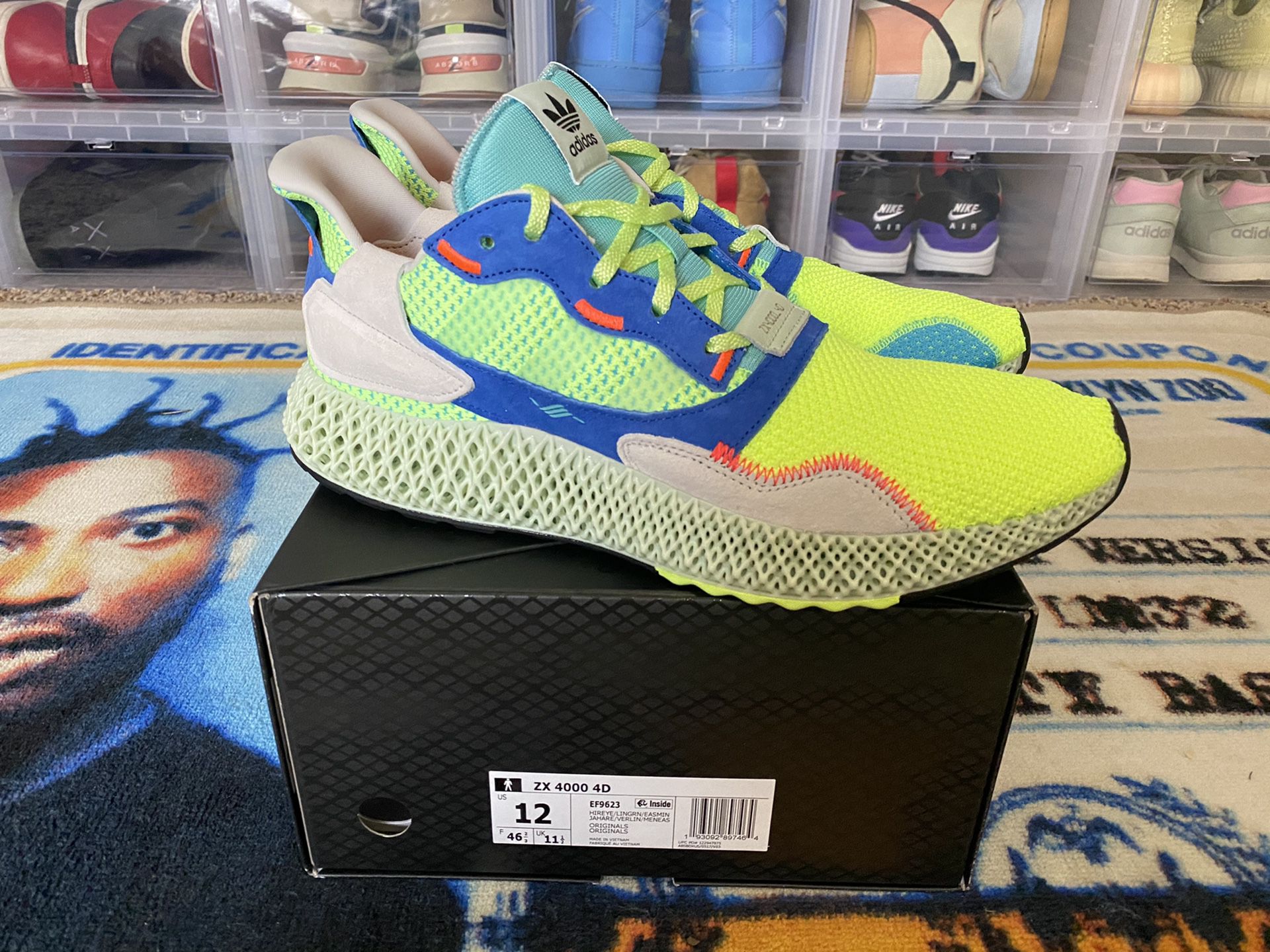 Adidas ZX4000 4d easy mint size 12