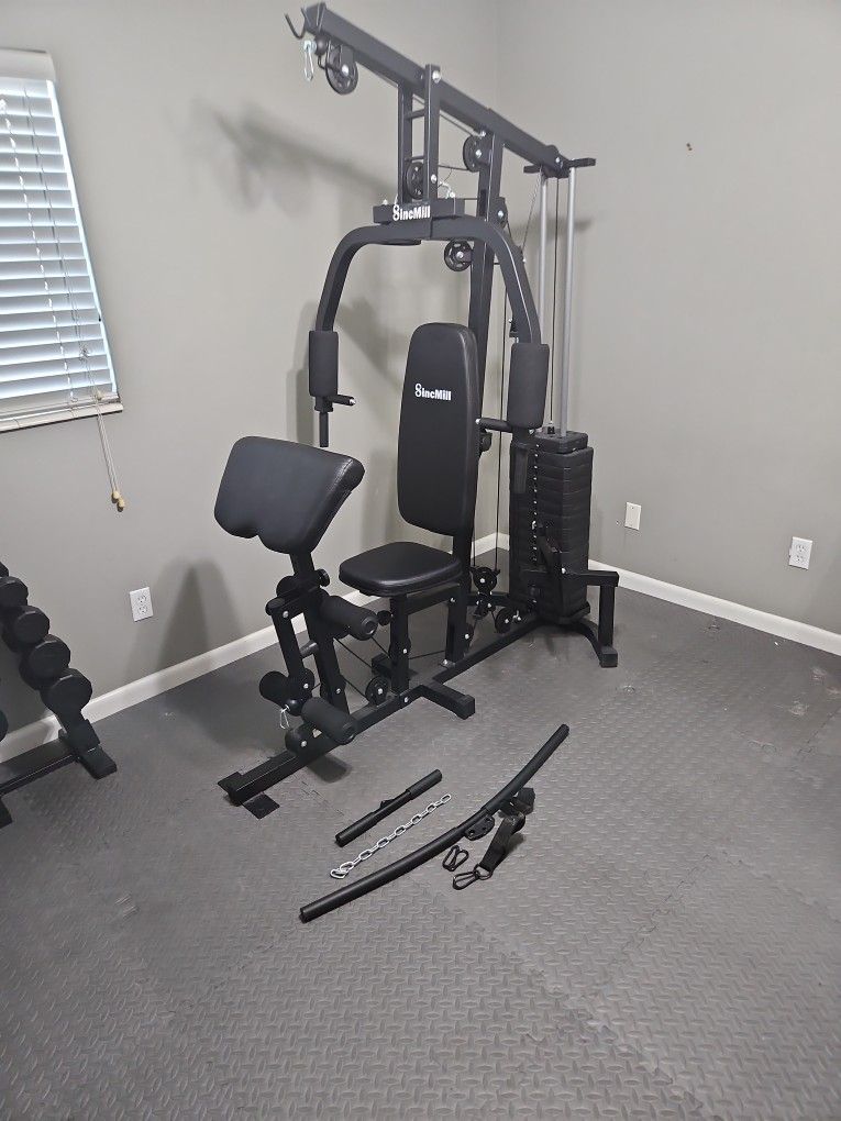 SincMill Home Gym In Excellent Working Condition .Plus A Small Bench