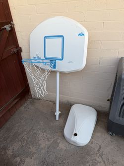 Pool basketball hoop