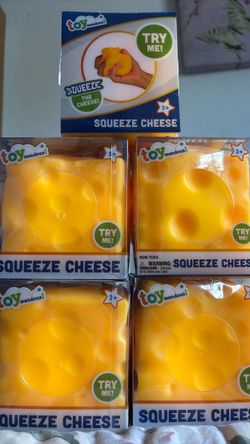 Toymendous Squeeze Cheese Stress Toy