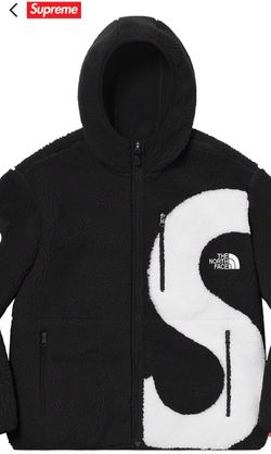 Supreme The North Face S Logo Fleece Jacket Red and black