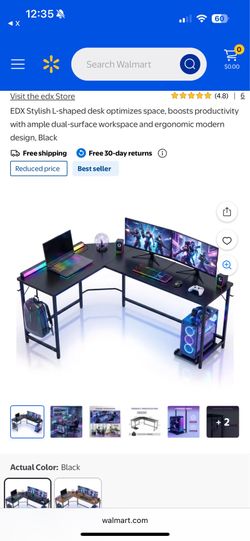 brand new L shaped desk  $80
