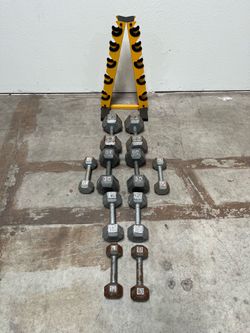 Dumbbell Weights with Stand
