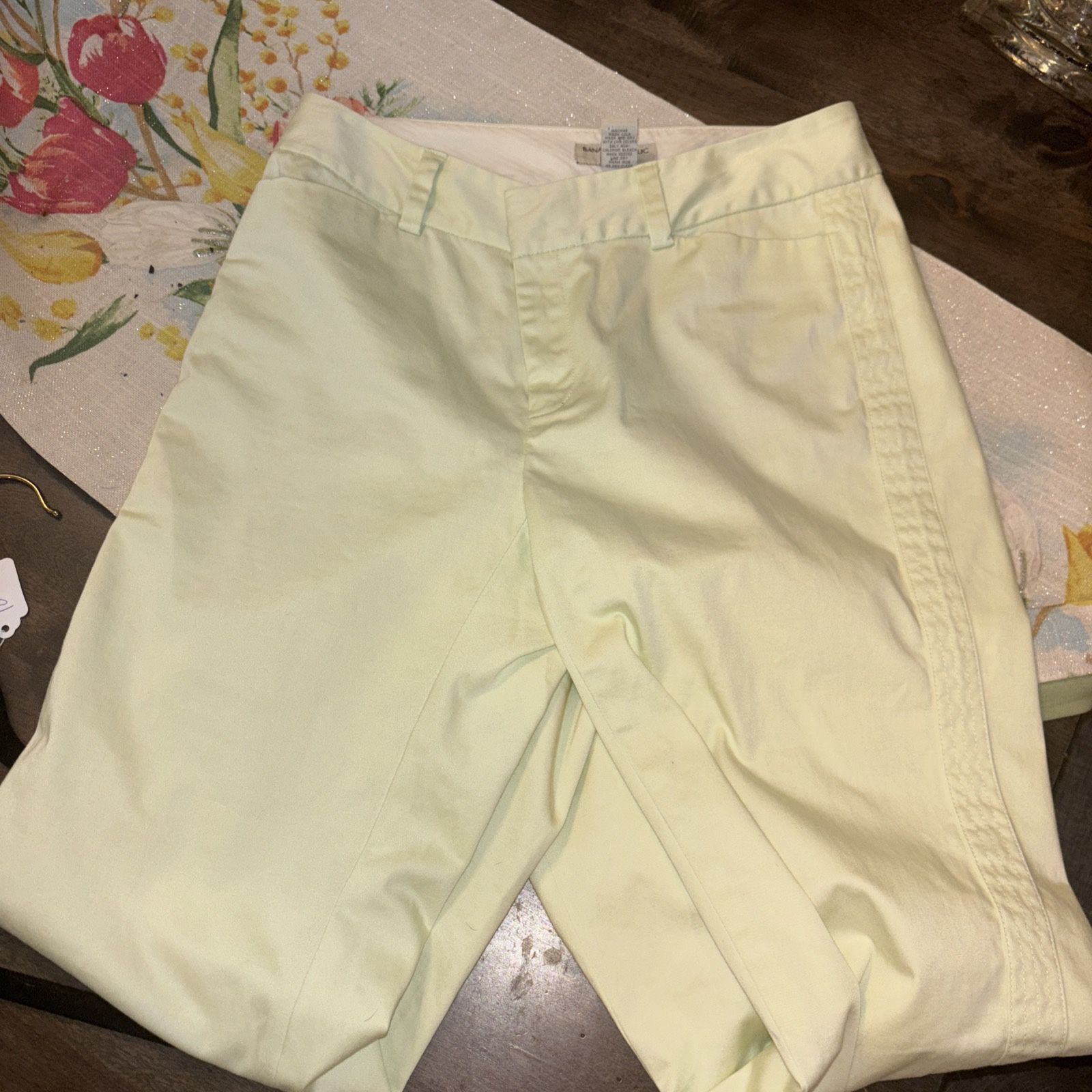 Banana Republic Lime Yellow Size 4 Women’s Pants 
