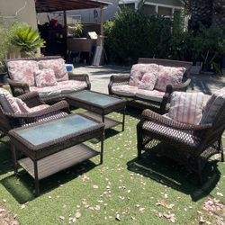 Outdoor Patio Set 6 Pieces 