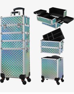 Makeup or Nails Trabel case rolling wheels
